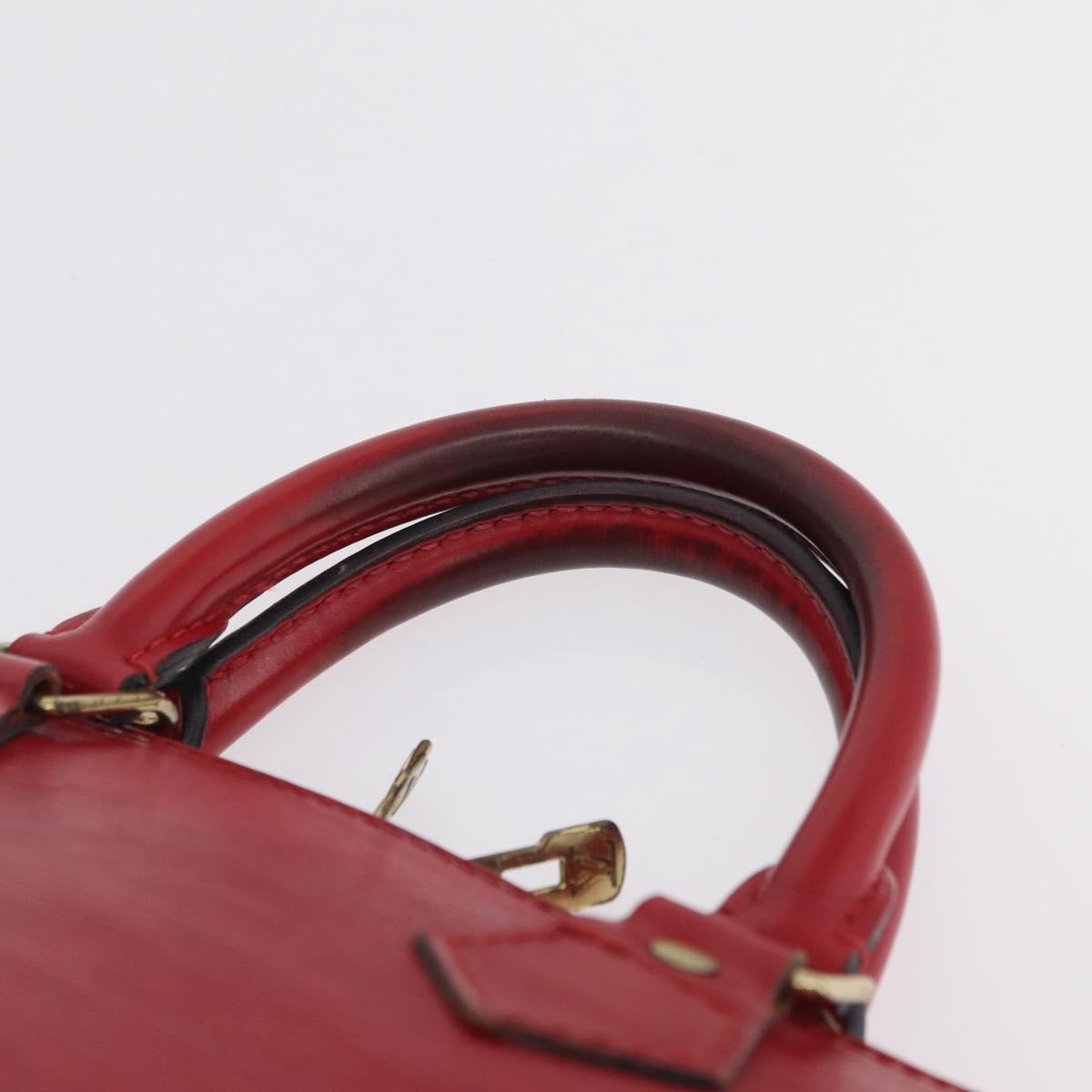 Louis Vuitton Alma Epi Leather Red Leather Handbag (Pre-Owned)