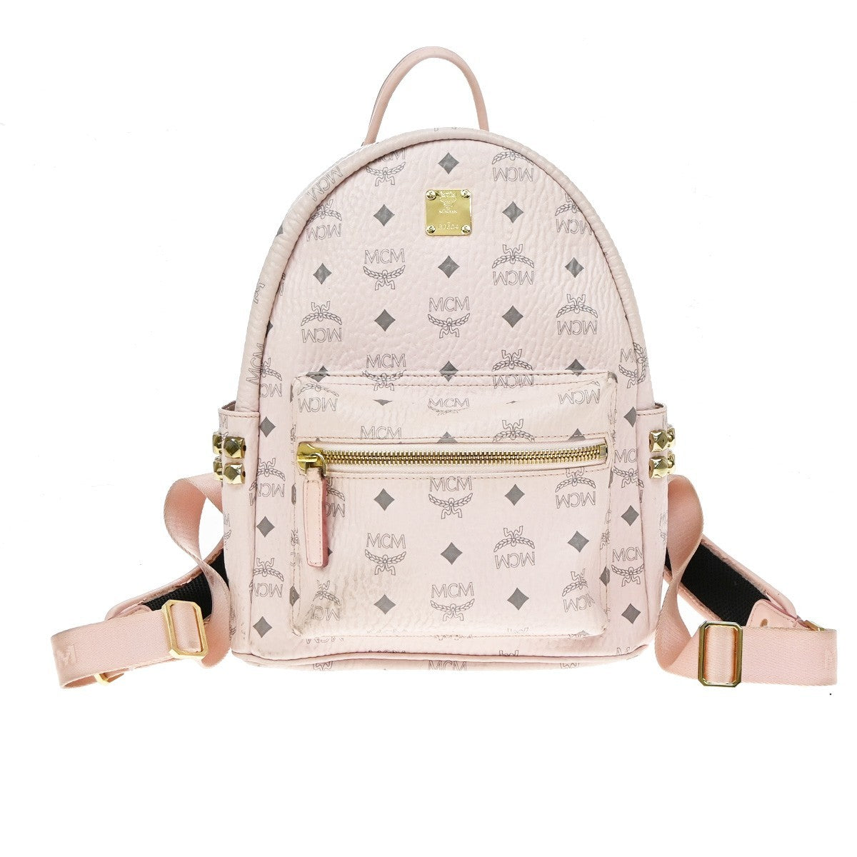 MCM Vintage Vicetos Leather Pink Leather Shoulder Bag Bag (Pre-Owned)