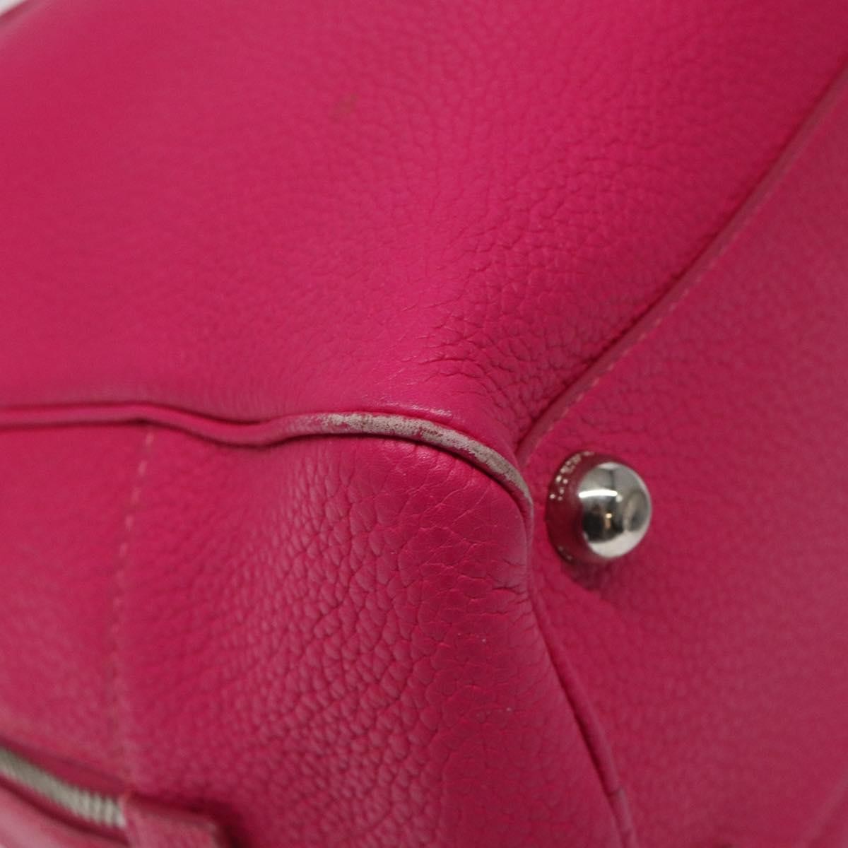 Loewe Vintage Anagram Leather Pink Leather Handbag (Pre-Owned)