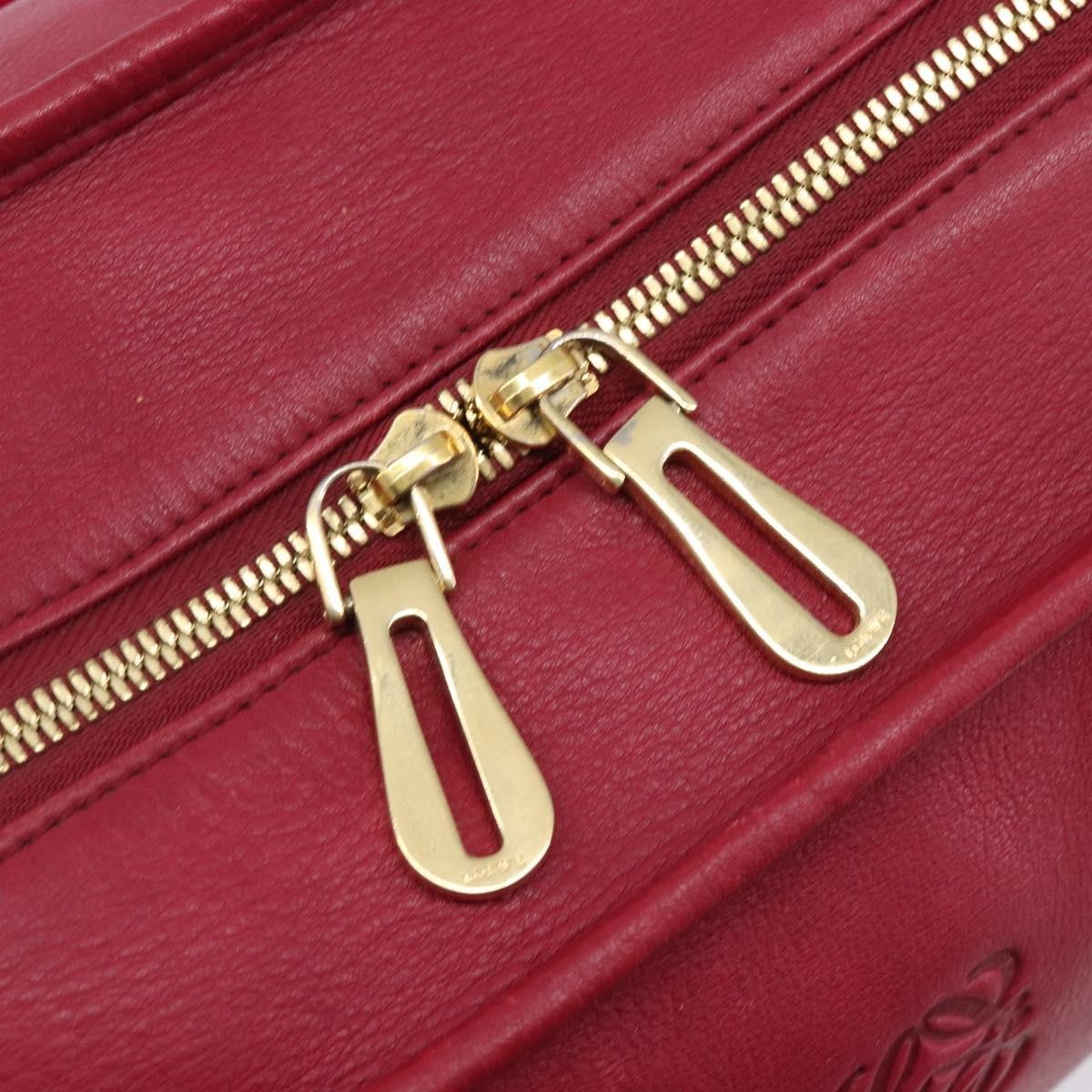 Loewe Amazona Leather Red Leather Handbag (Pre-Owned)