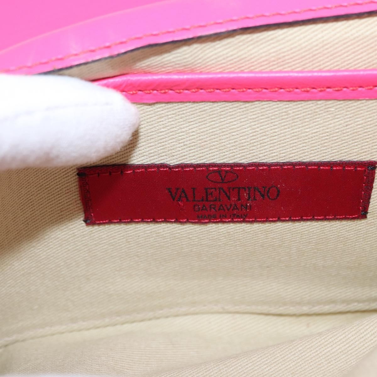 Valentino Garavani Va Va Voom Clutch Leather Pink Leather Shoulder Bag Bag (Pre-Owned)