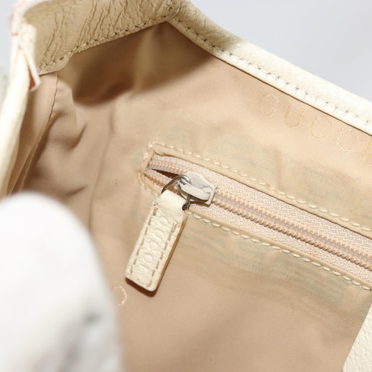 Gucci Vintage Jackie Shoulder Canvas And Leather Beige Canvas Handbag (Pre-Owned)