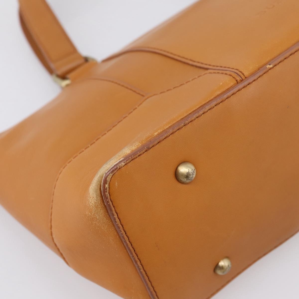 Burberry Handbag Leather Brown Leather Handbag (Pre-Owned)