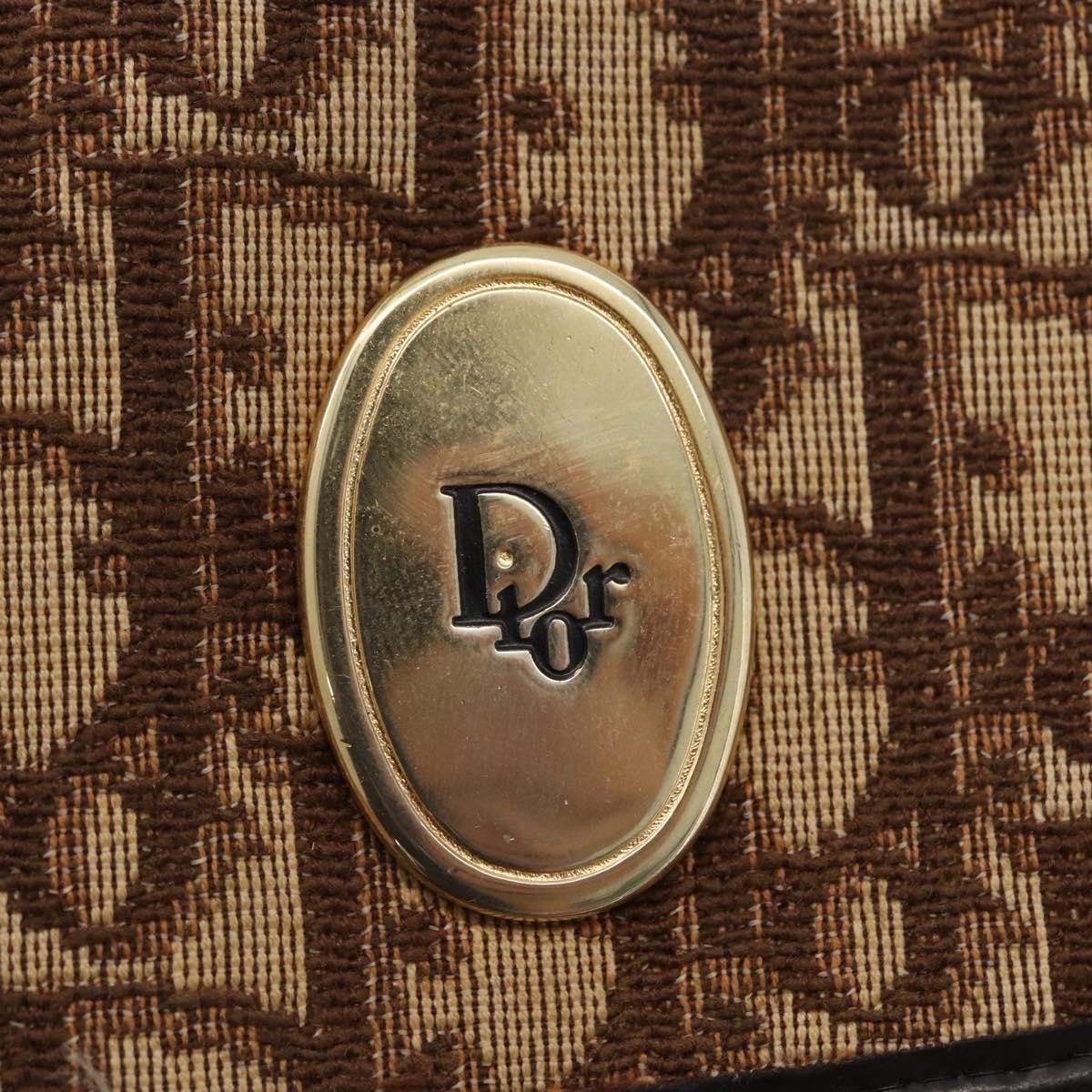 Christian Dior Trotter Canvas Beige Canvas Shoulder Bag Bag (Pre-Owned)