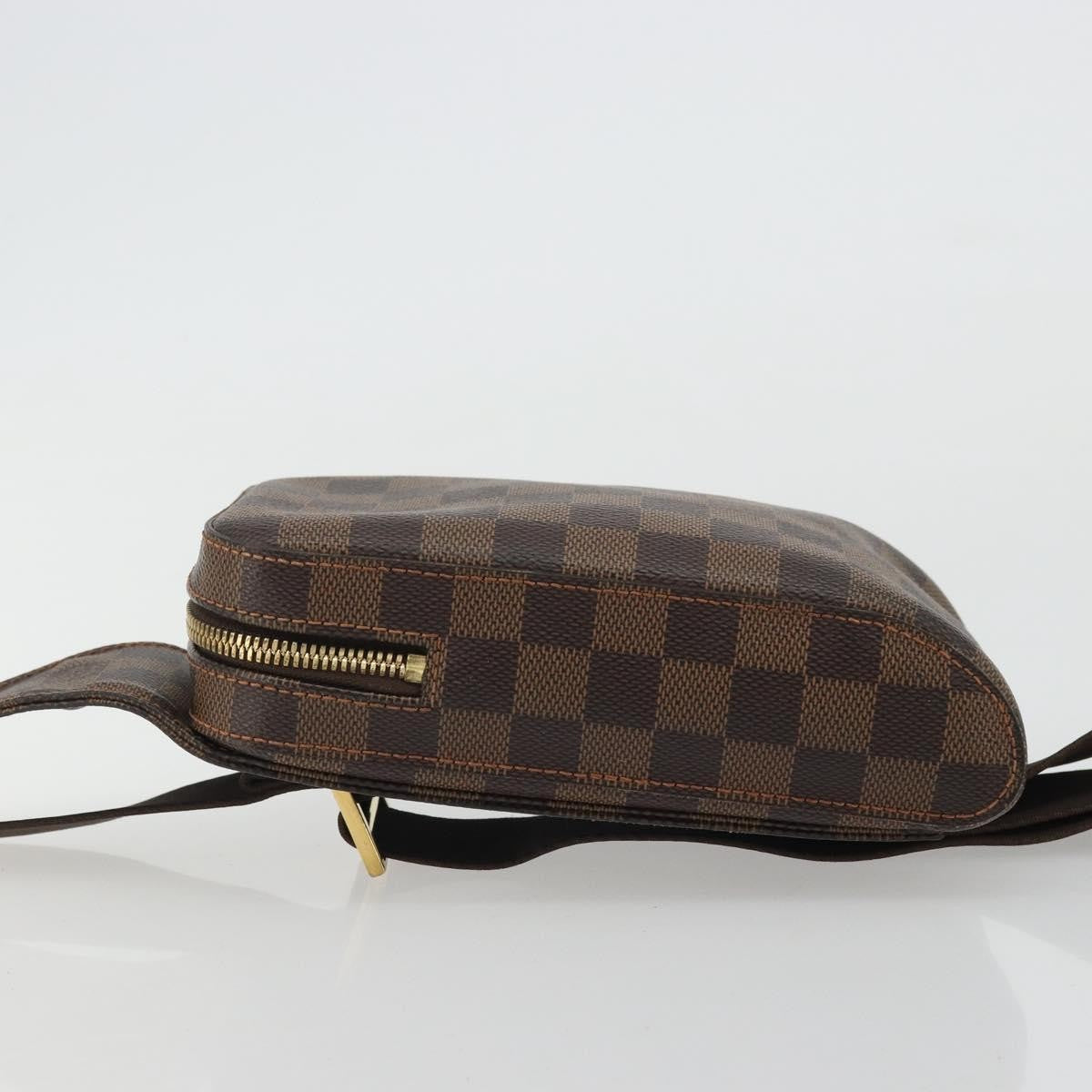 Louis Vuitton Geronimos Waist Damier Ebene Brown Canvas Shoulder Bag Bag (Pre-Owned)