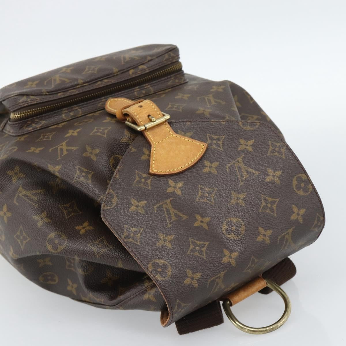 Louis Vuitton Vintage Montsouris Monogram Canvas Brown Canvas Backpack Bag (Pre-Owned)