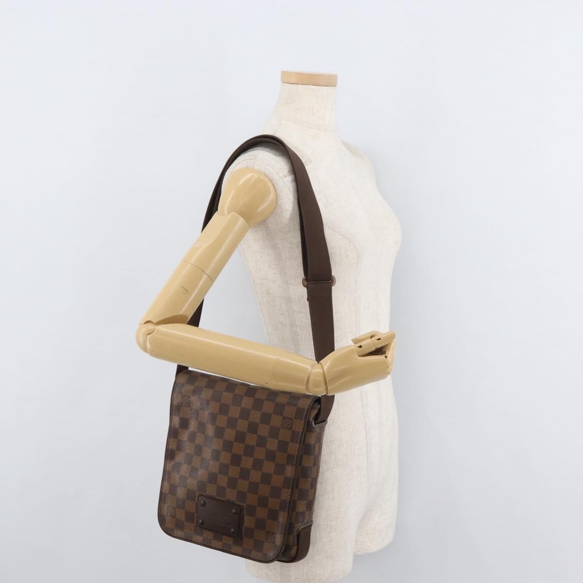 Louis Vuitton Brooklyn Damier Brown Canvas Handbag (Pre-Owned)