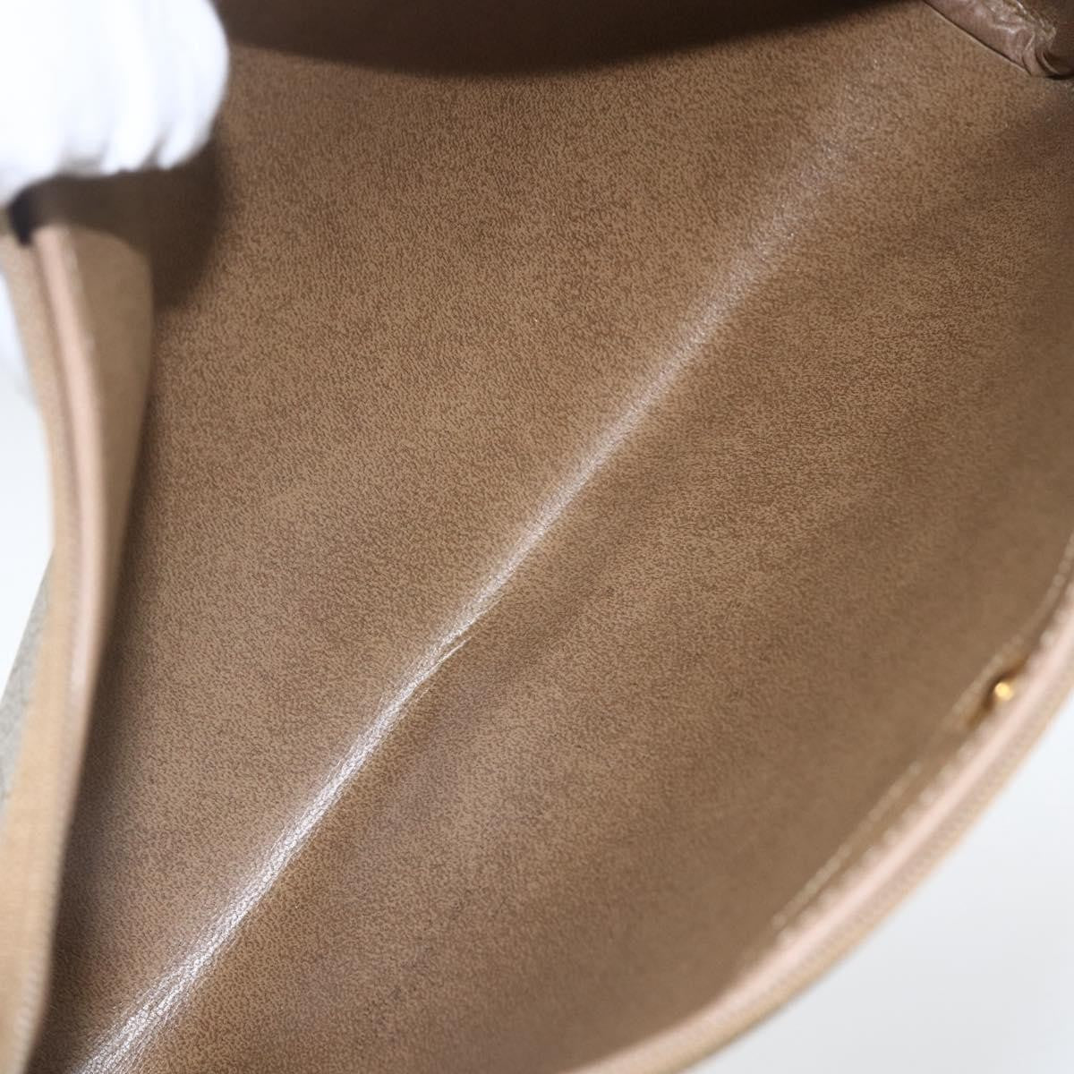 Christian Dior Vintage Honeycomb Clutch Canvas Beige Canvas Clutche & Pouche Bag (Pre-Owned)