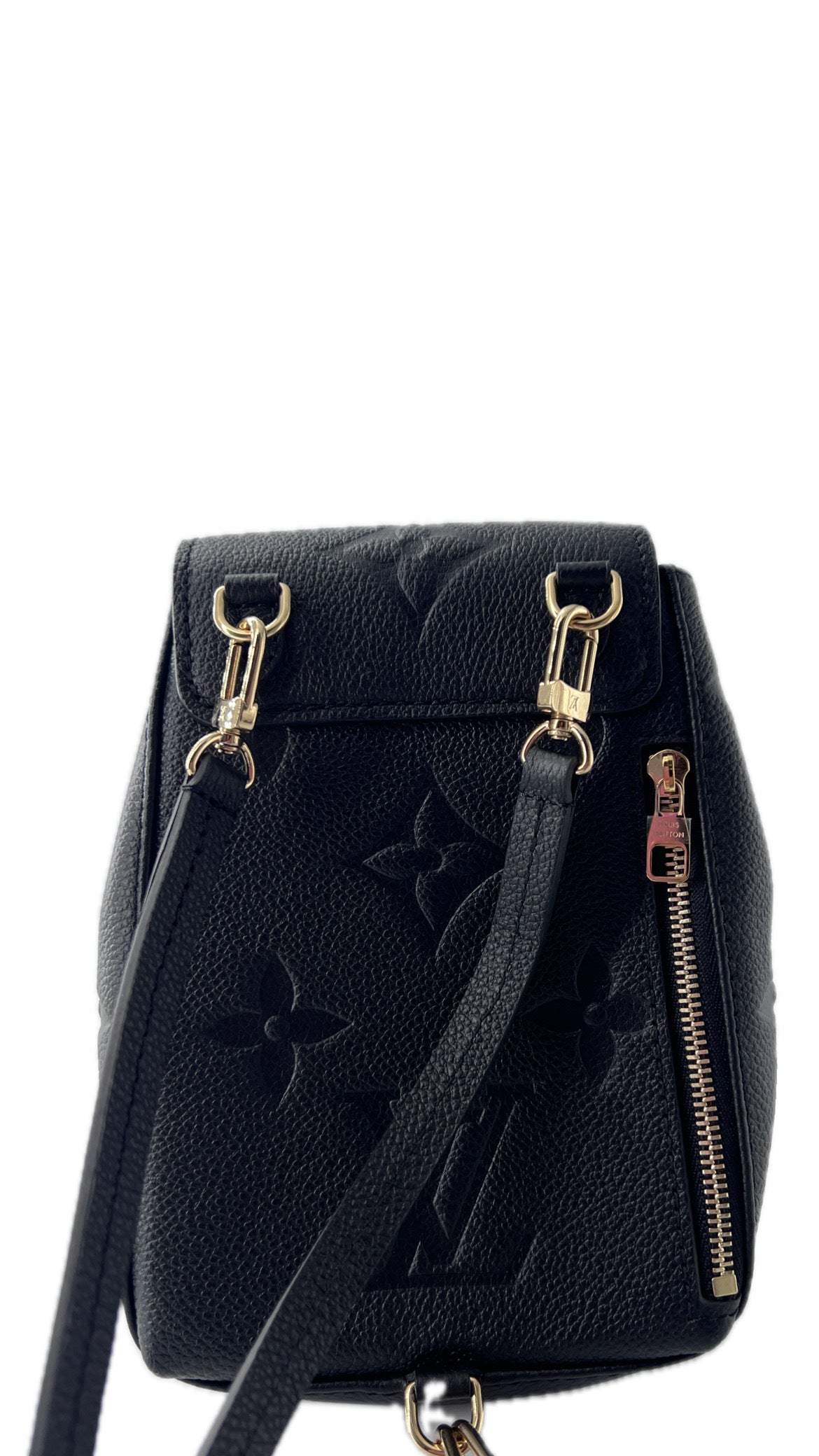 Louis Vuitton Tiny Backpack Monogram Empreinte Giant Black Leather Backpack Bag (Pre-Owned)