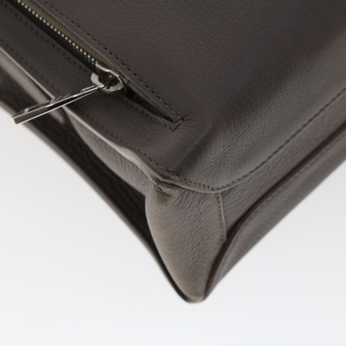 Louis Vuitton Naxos Leather Gray Leather Shoulder Bag Bag (Pre-Owned)