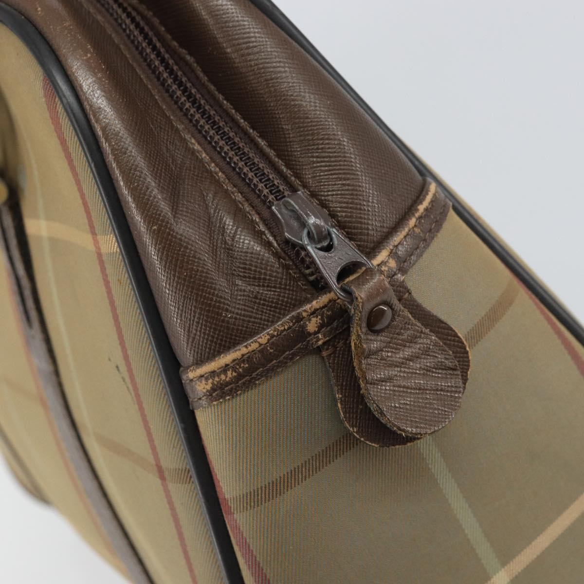 Burberry Nova Canvas Beige Canvas Handbag (Pre-Owned)