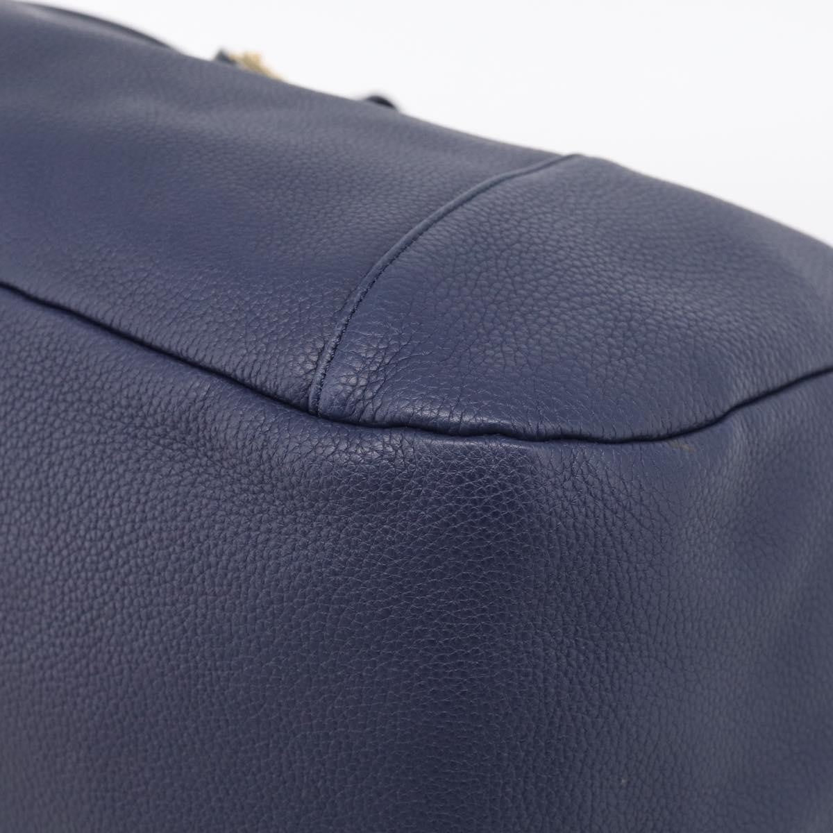 Loewe Calle Hobo Leather Navy Leather Shoulder Bag Bag (Pre-Owned)