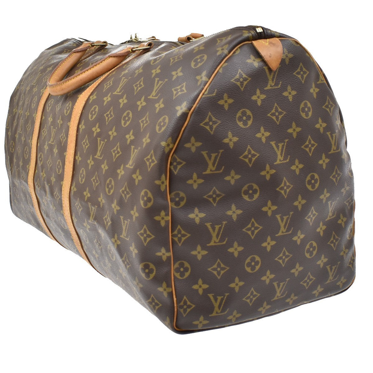 Louis Vuitton Keepall Monogram Canvas Brown Canvas Travel Bag Bag (Pre-Owned)