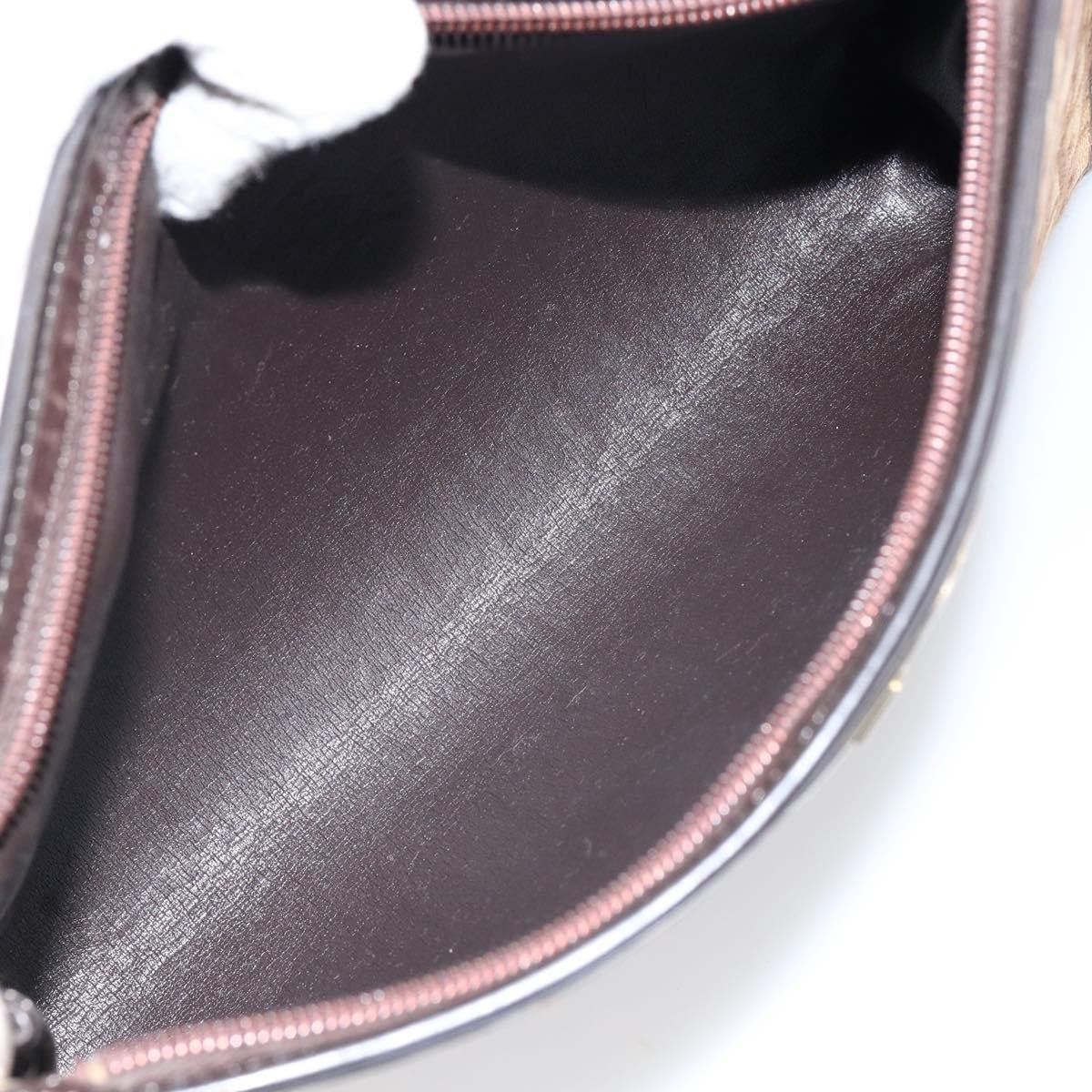 Christian Dior Vintage Trotter Diorissimo Canvas Brown Canvas Shoulder Bag Bag (Pre-Owned)