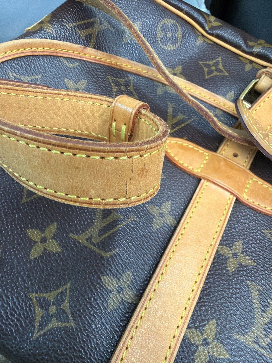 Louis Vuitton Saumur Monogram Canvas Brown Canvas Shoulder Bag Bag (Pre-Owned)