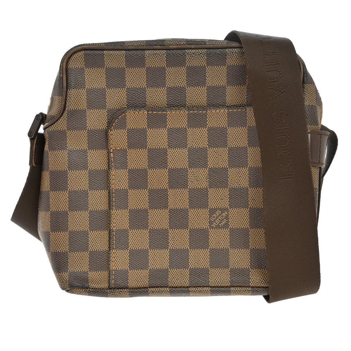 Louis Vuitton Olav Damier Ebene Brown Canvas Shoulder Bag Bag (Pre-Owned)