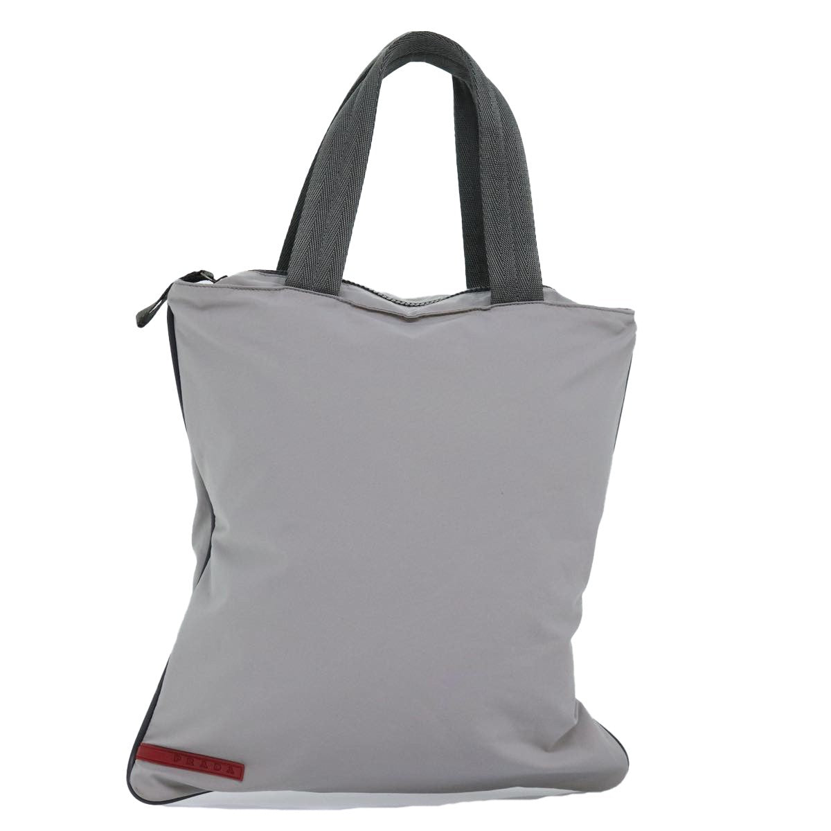 Prada Sport Nylon Gray Nylon Tote Bag Bag (Pre-Owned)