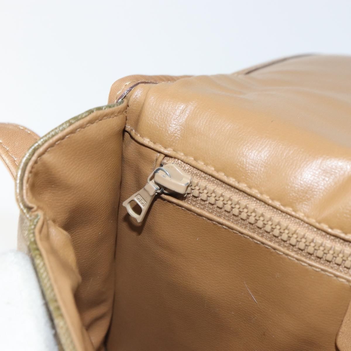 Celine Vintage Macadam Canvas Beige Canvas Shoulder Bag Bag (Pre-Owned)