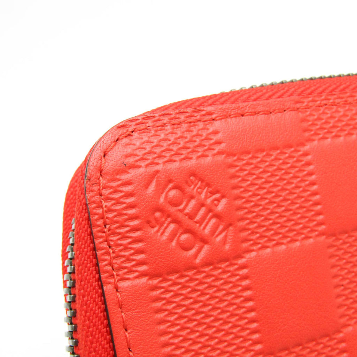 Louis Vuitton Zippy Damier Infini Leather Red Leather Wallets Accessory (Pre-Owned)