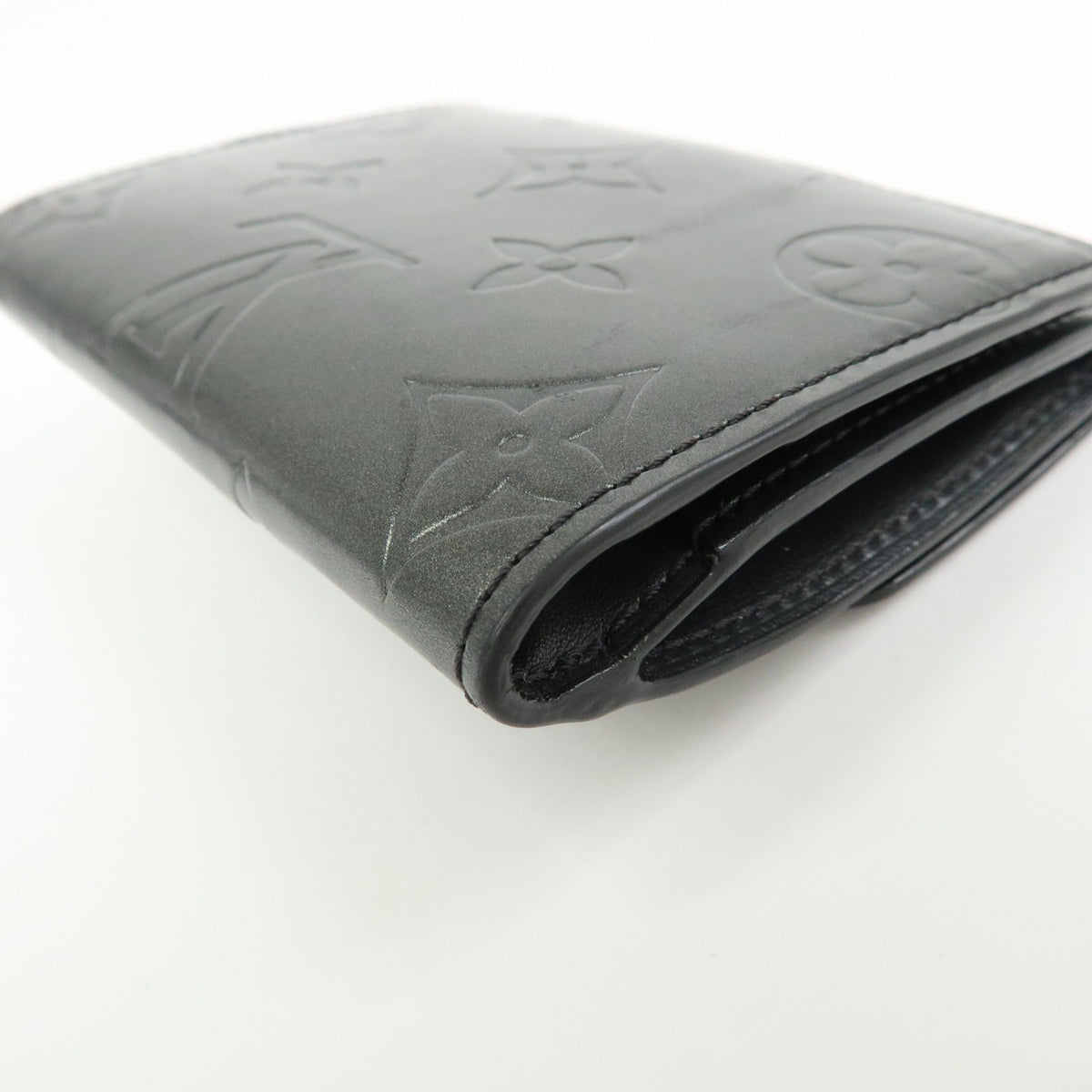Louis Vuitton Ludlow Vernis Gray Leather Wallets Accessory (Pre-Owned)