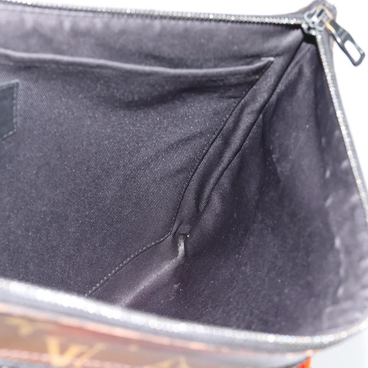 Louis Vuitton Solar Ray A4 Monogram Canvas Brown Canvas Clutche & Pouche Bag (Pre-Owned)