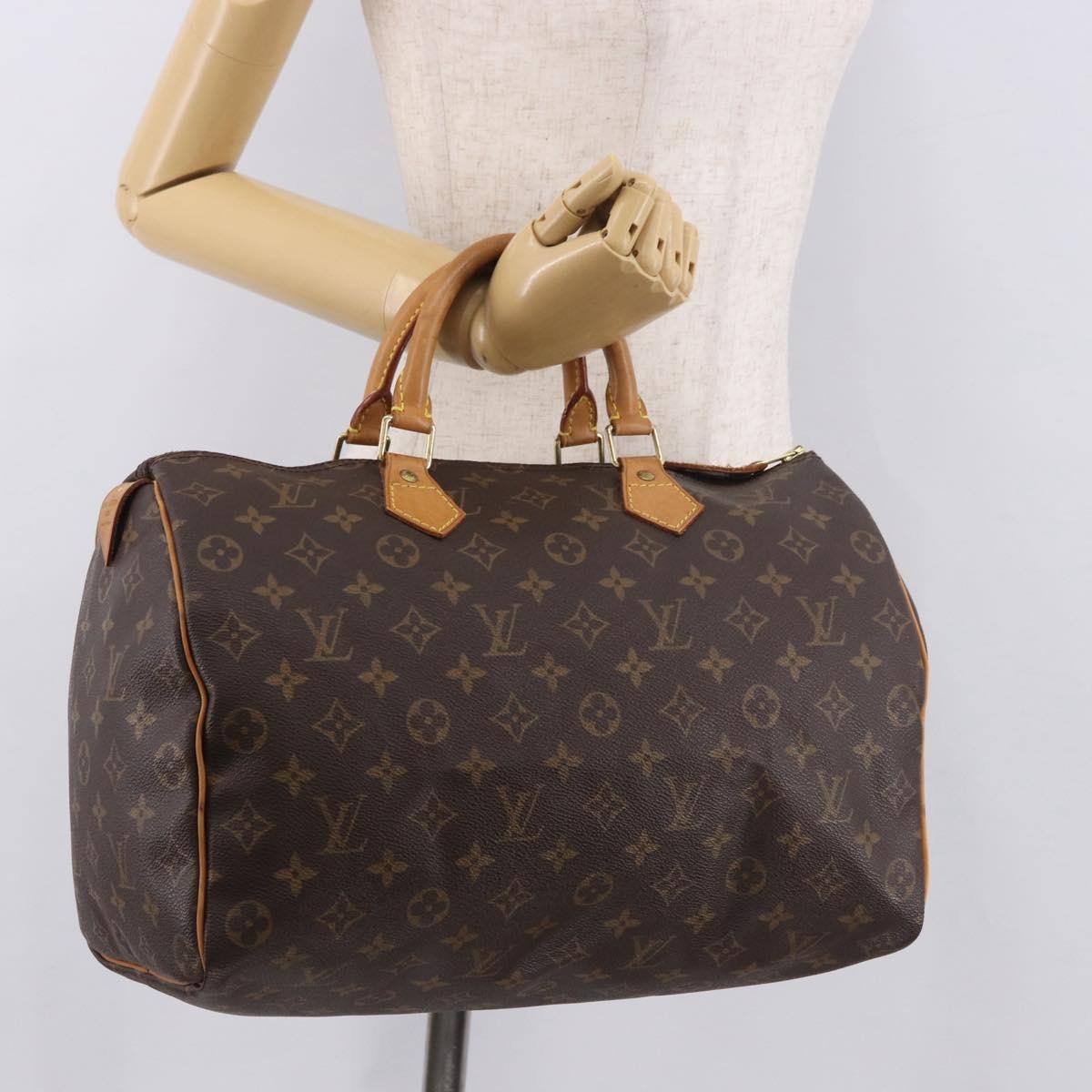 Louis Vuitton Speedy Monogram Canvas Brown Canvas Handbag (Pre-Owned)