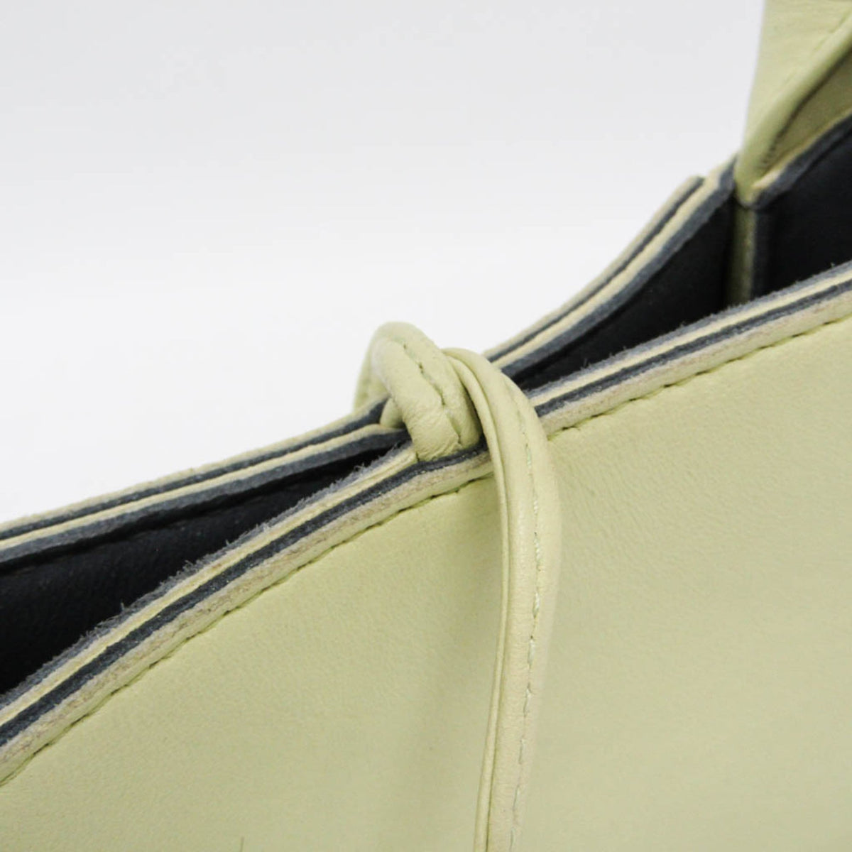Bottega Veneta Arco Maxi Intrecciato Leather Green Leather Tote Bag Bag (Pre-Owned)