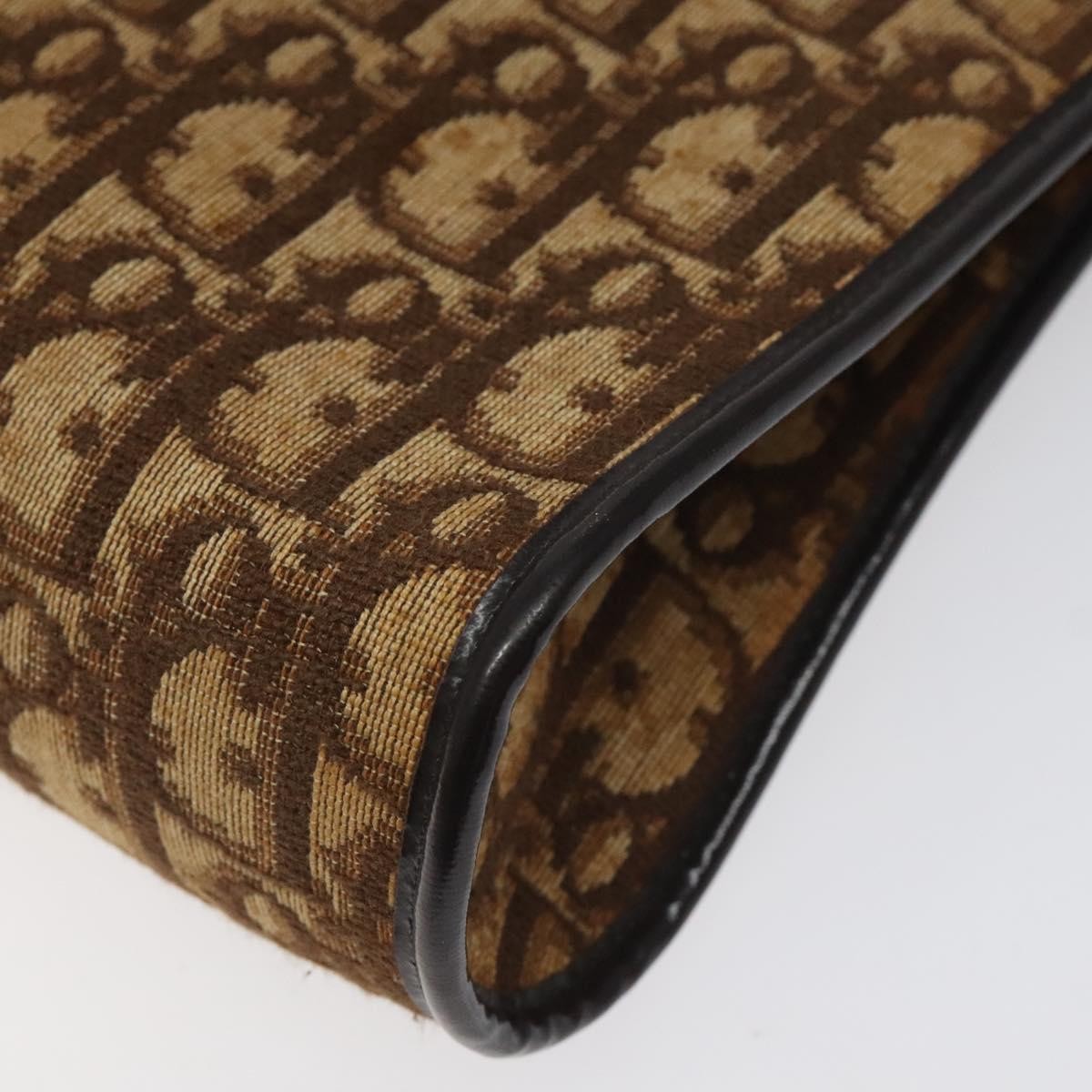 Christian Dior Vintage Trotter Canvas Brown Canvas Shoulder Bag Bag (Pre-Owned)