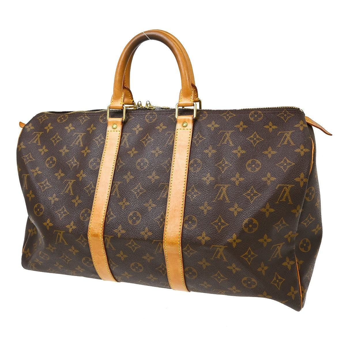Louis Vuitton Keepall Monogram Canvas Brown Canvas Travel Bag Bag (Pre-Owned)