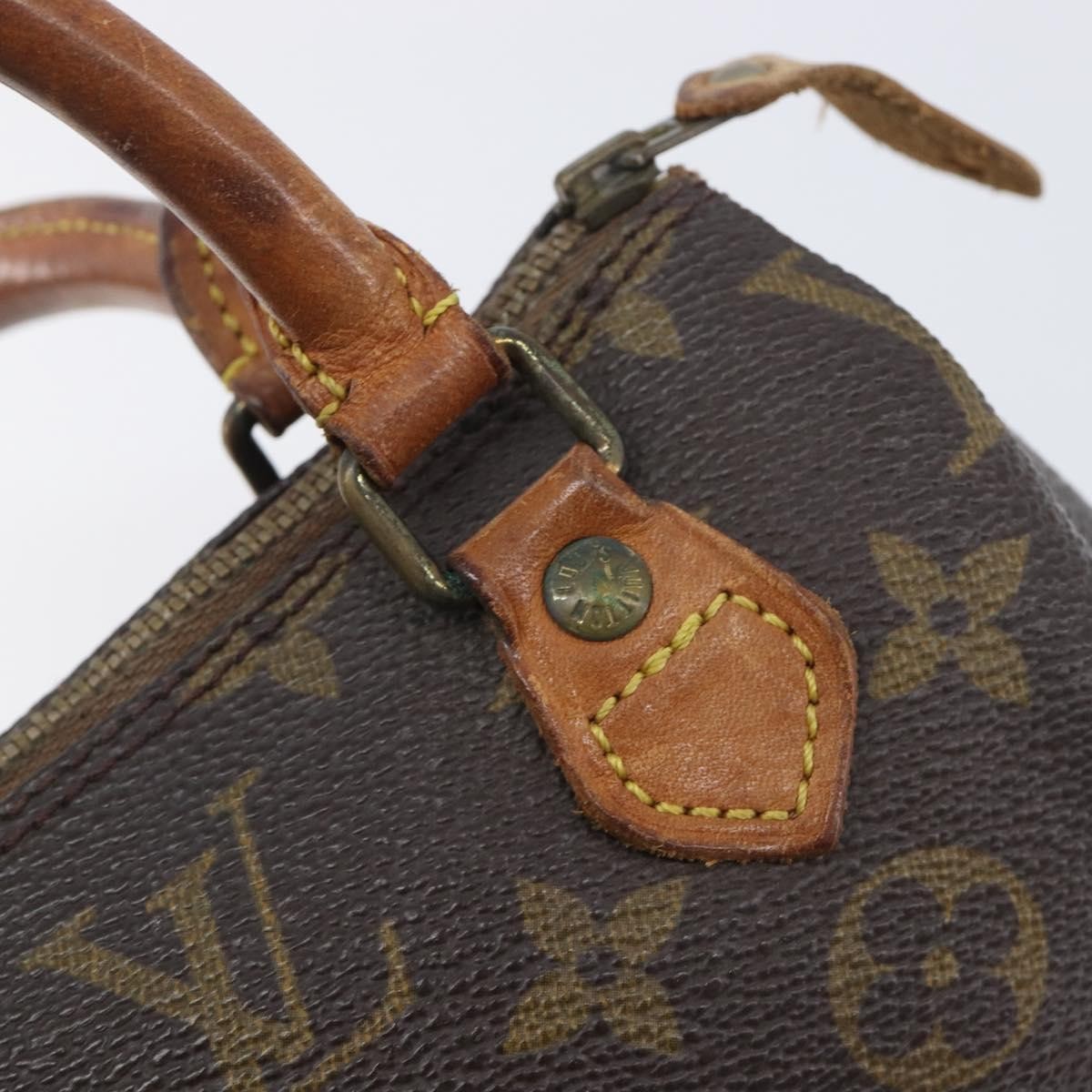 Louis Vuitton Speedy Mini Hl Monogram Canvas Brown Canvas Handbag (Pre-Owned)