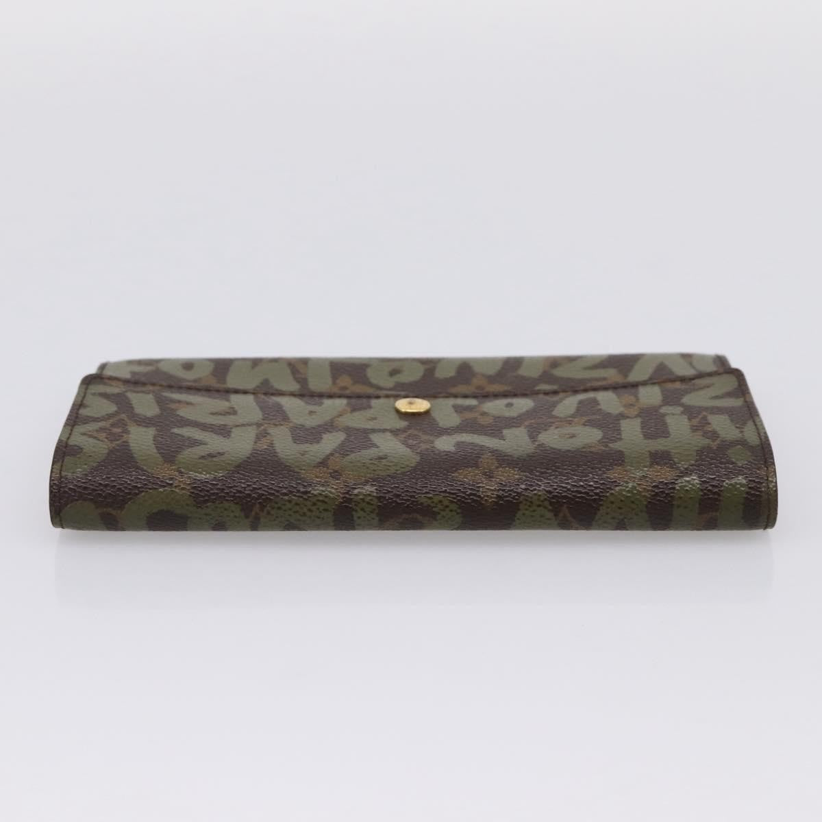 Louis Vuitton Sarah Limited Edition Monogram Graffiti Khaki Canvas Wallets Accessory (Pre-Owned)