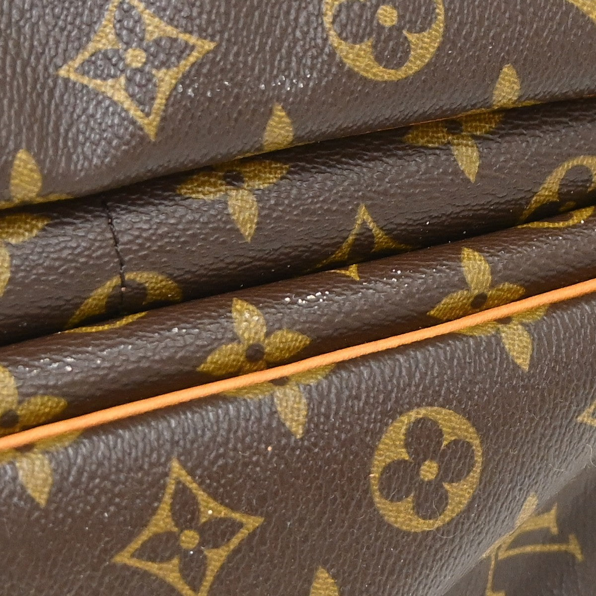 Louis Vuitton Saumur Monogram Canvas Brown Canvas Shoulder Bag Bag (Pre-Owned)
