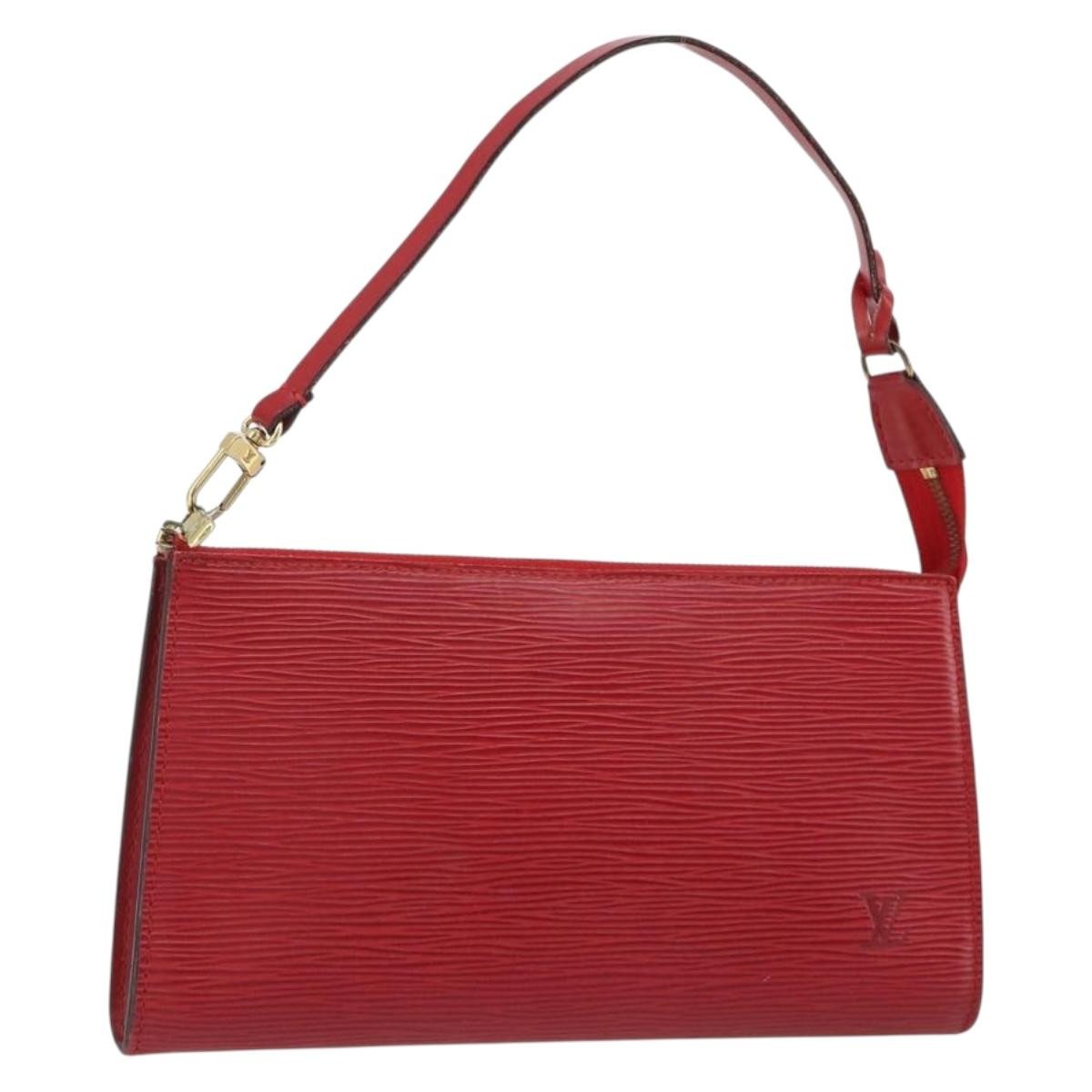 Louis Vuitton Pochette Accessoires Epi Red Leather Clutche & Pouche Bag (Pre-Owned)