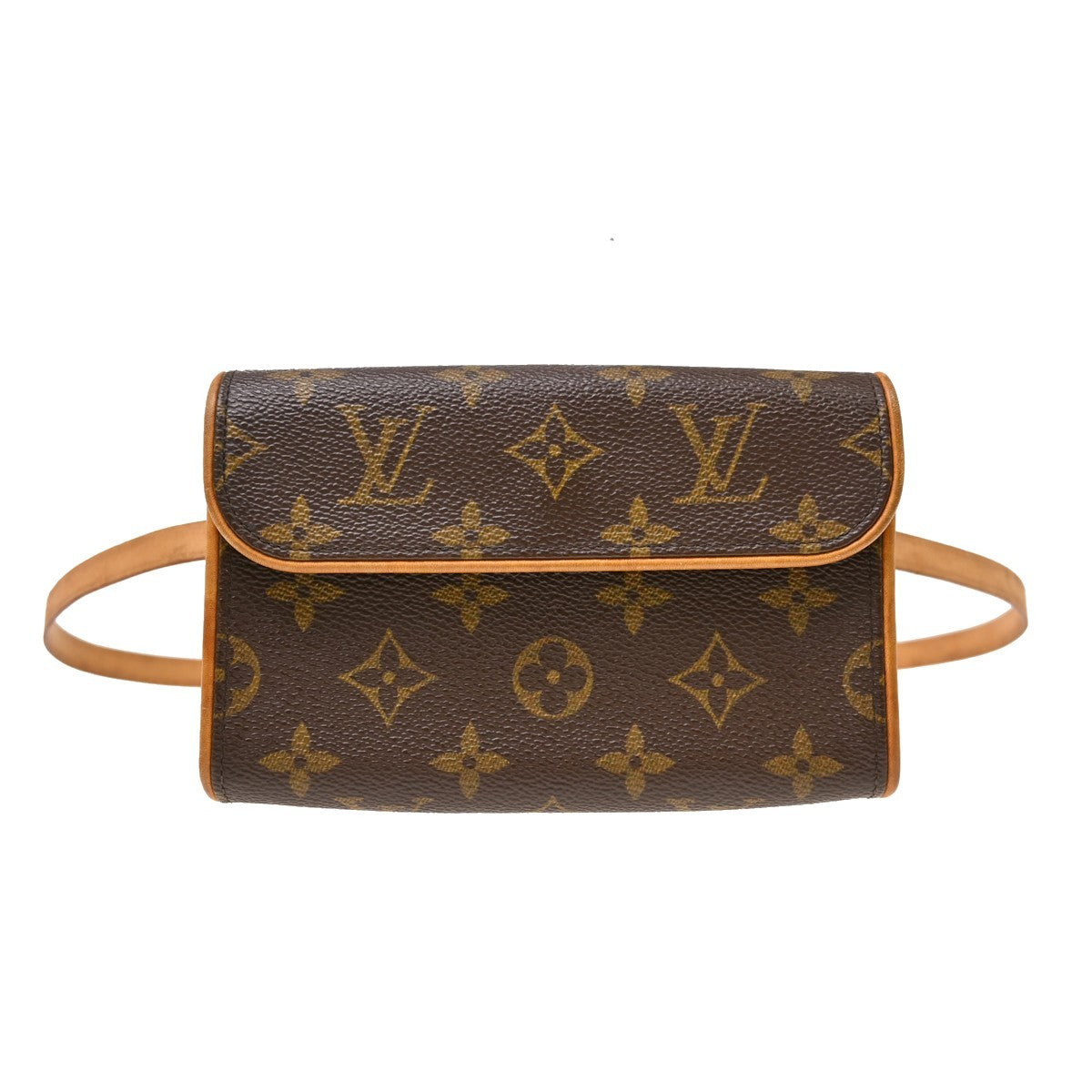 Louis Vuitton Florentine Waist Monogram Canvas Brown Canvas Handbag (Pre-Owned)