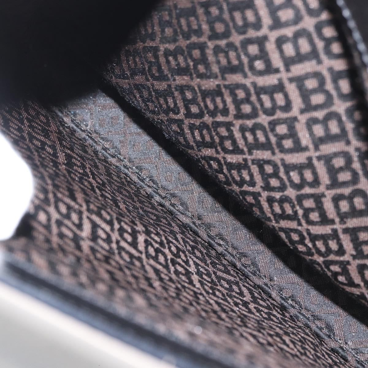Bally Vintage Leather Black Leather Handbag (Pre-Owned)