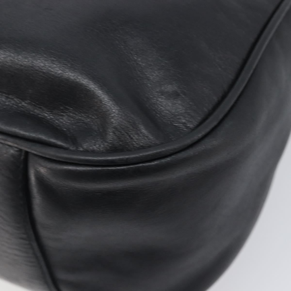MCM Vintage Leather Black Leather Handbag (Pre-Owned)