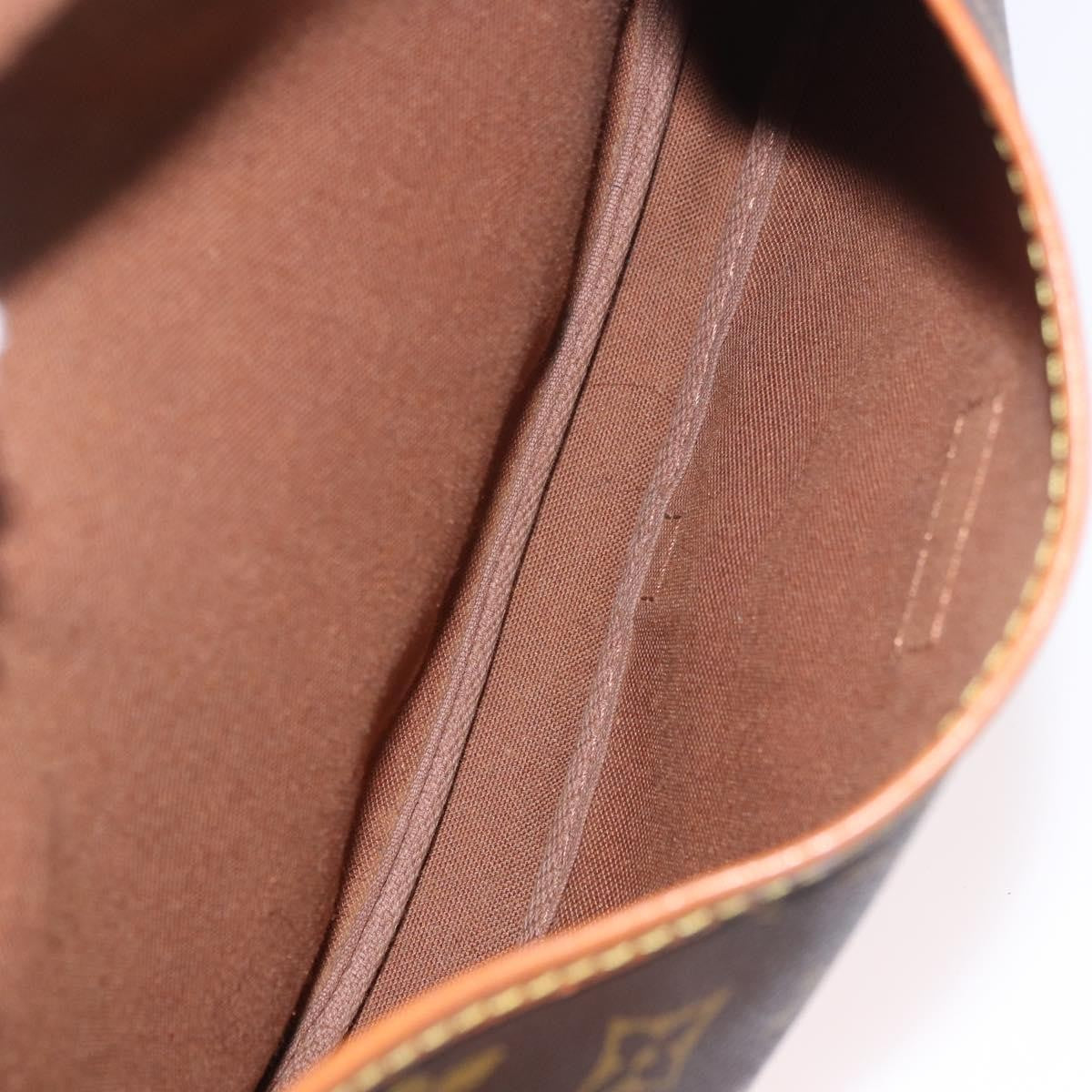 Louis Vuitton Saumur Handbag Monogram Canvas Brown Canvas Handbag (Pre-Owned)