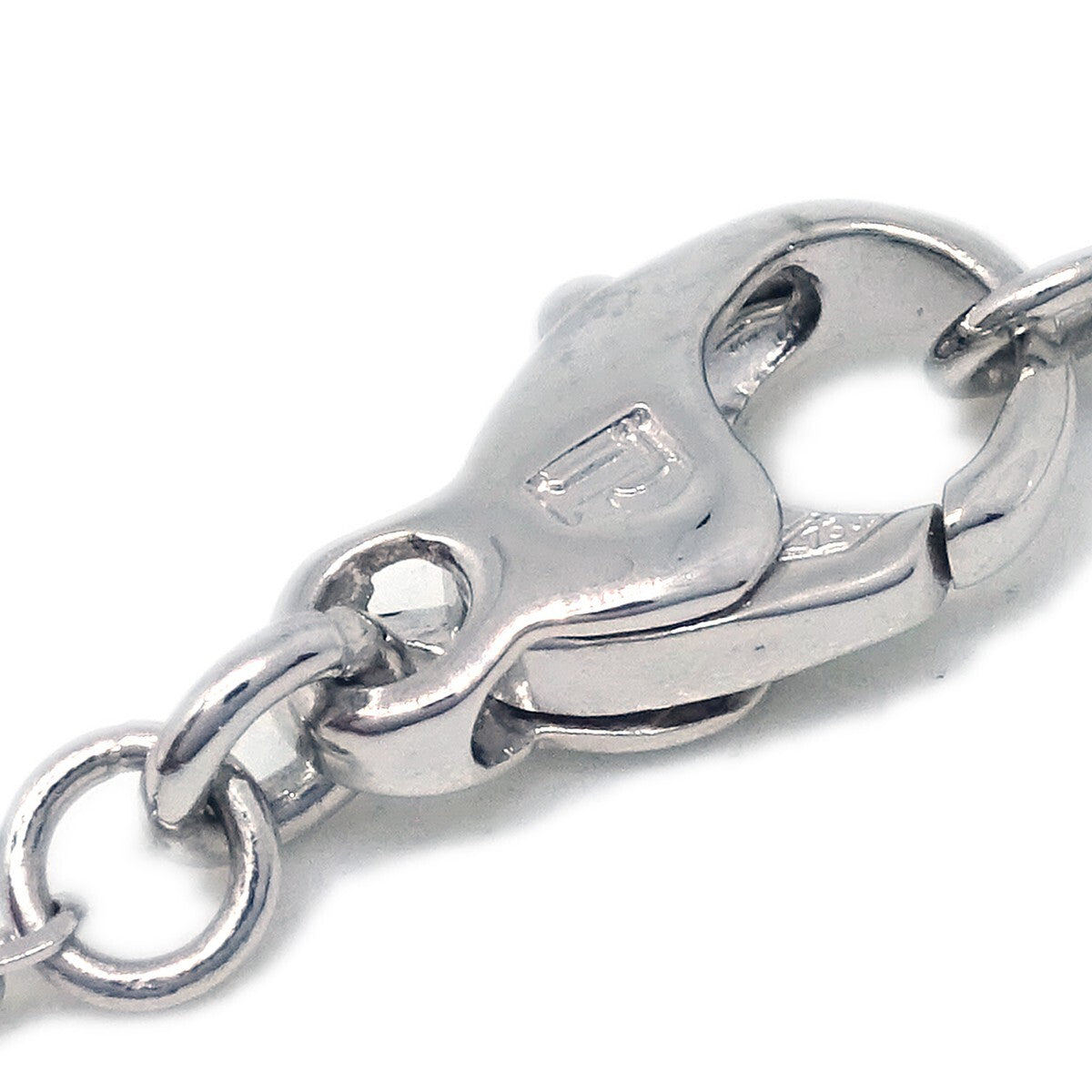 Piaget Limelight Hearts Pendant 18K White Gold With Pave Diamonds Silver White_Gold Necklace Jewelry (Pre-Owned)