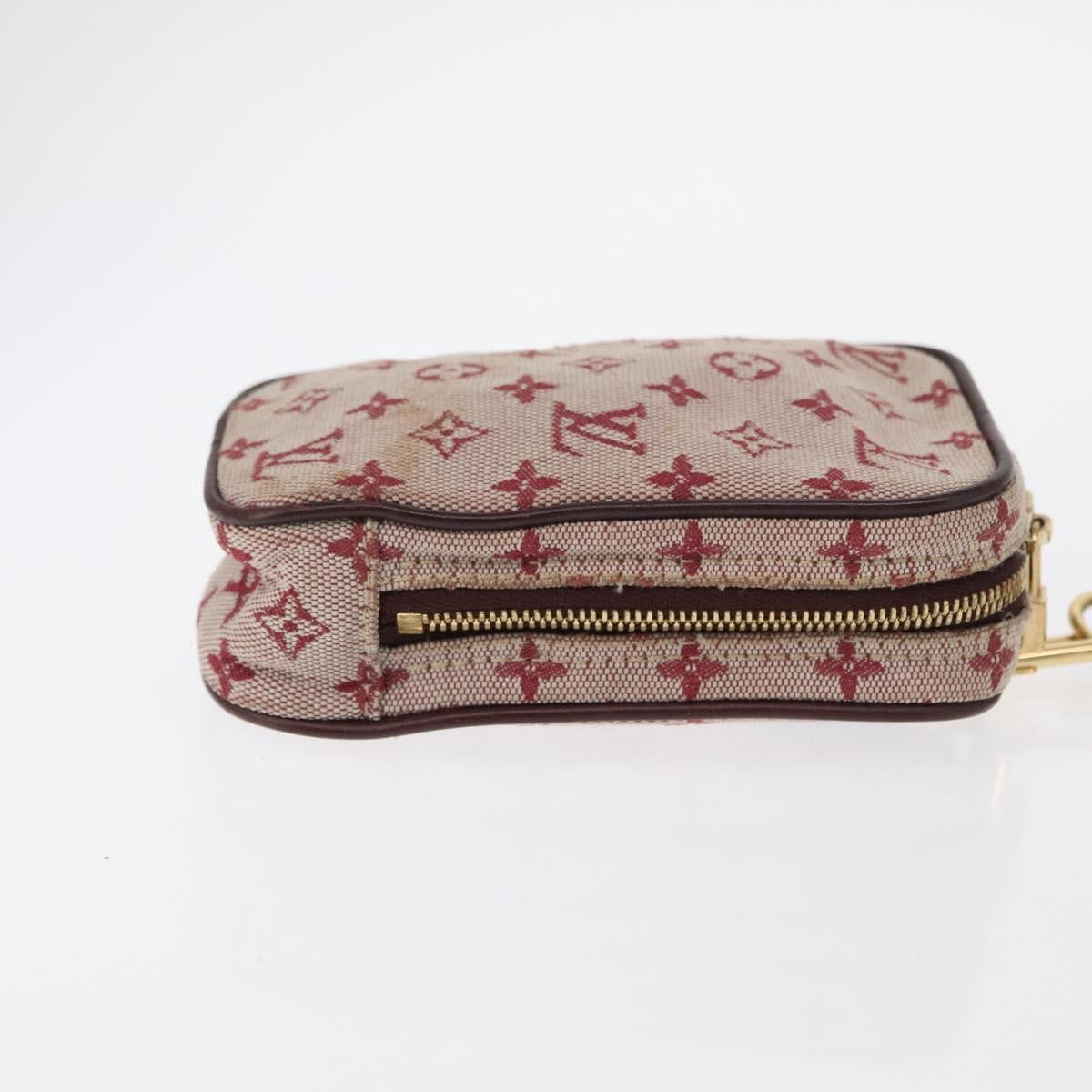Louis Vuitton Camera Mini Lin Red Canvas Clutche & Pouche Bag (Pre-Owned)