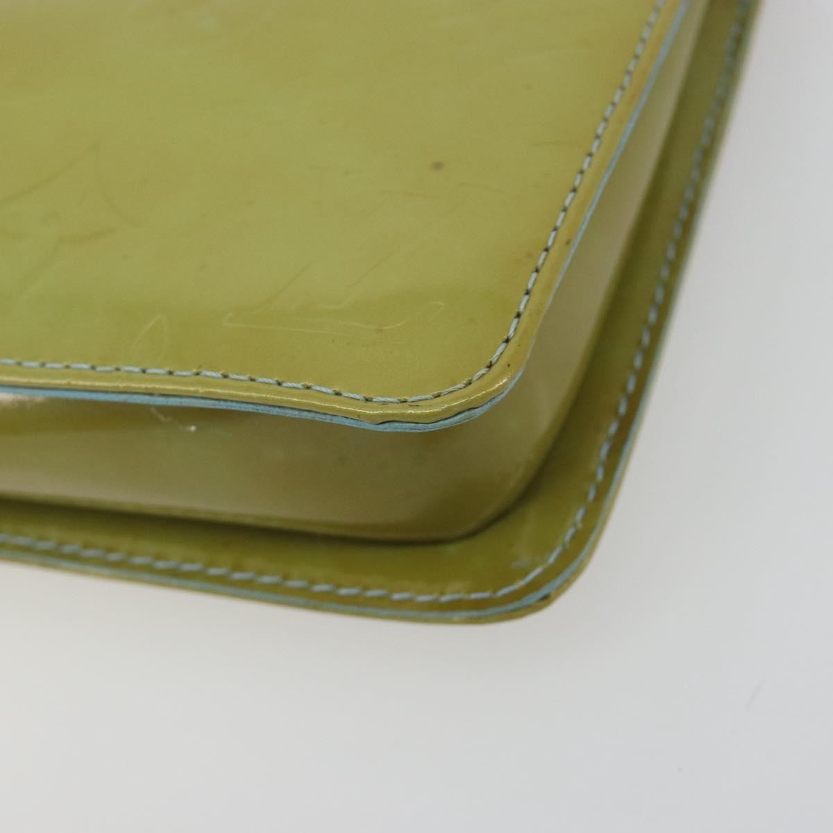 Louis Vuitton Lexington Pochette Monogram Vernis Green Patent_Leather Clutche & Pouche Bag (Pre-Owned)