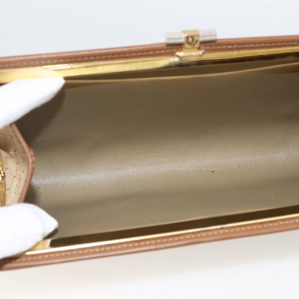 Christian Dior Vintage Honeycomb Clutch Canvas Beige Canvas Clutche & Pouche Bag (Pre-Owned)