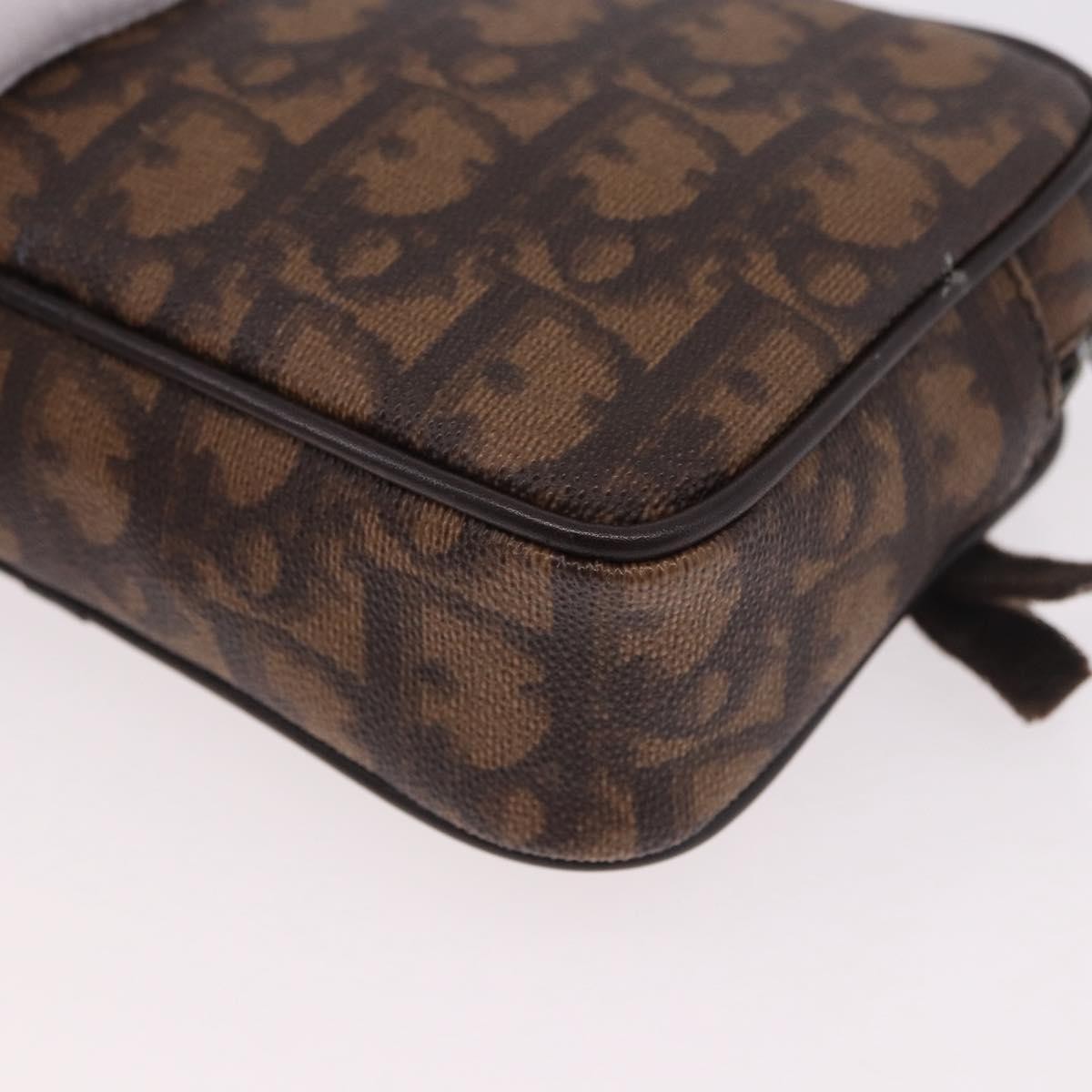 Christian Dior Vintage Trotter Diorissimo Canvas Brown Canvas Clutche & Pouche Bag (Pre-Owned)