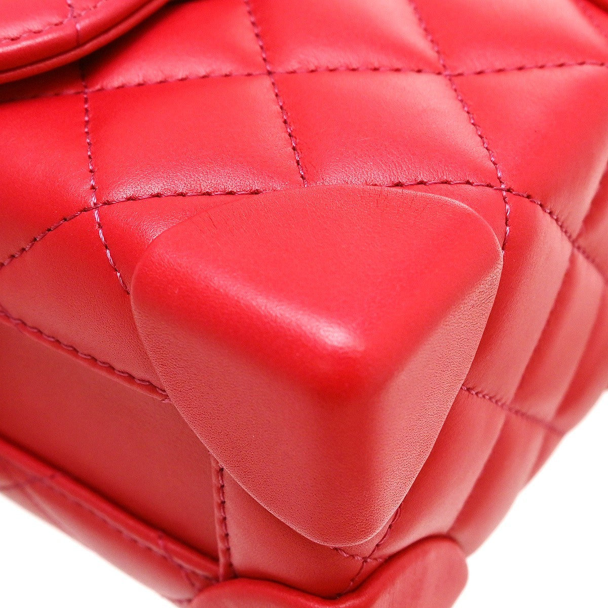 Chanel So Black Trendy Cc Clutch With Chain Quilted Lambskin Red Leather Shoulder Bag Bag (Pre-Owned)