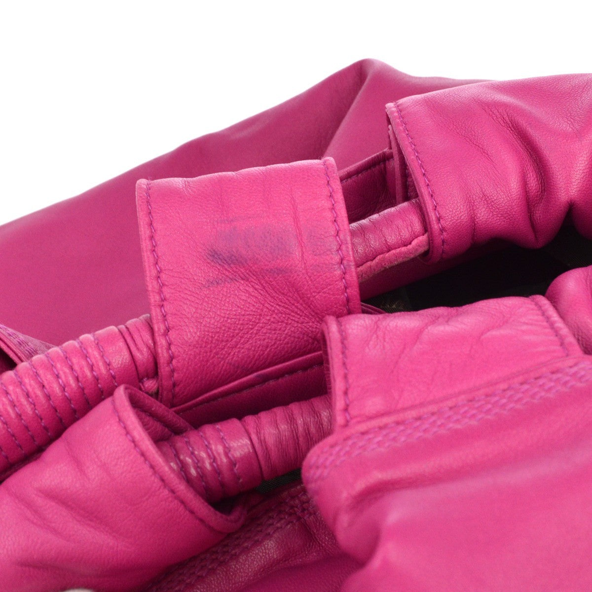 Loewe Anagram Logo Nappa Aire Hand Leather Pink Leather Handbag (Pre-Owned)
