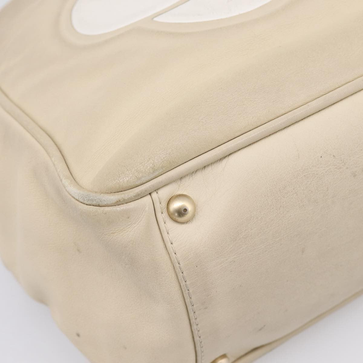 Chanel Camellia Lambskin Beige Leather Tote Bag Bag (Pre-Owned)
