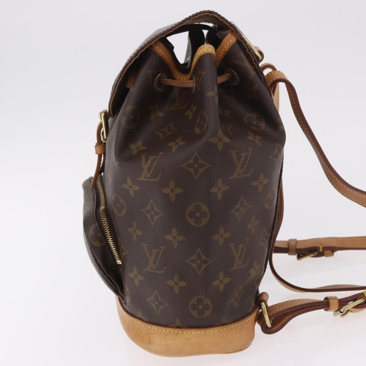 Louis Vuitton Vintage Montsouris Monogram Canvas Brown Canvas Backpack Bag (Pre-Owned)