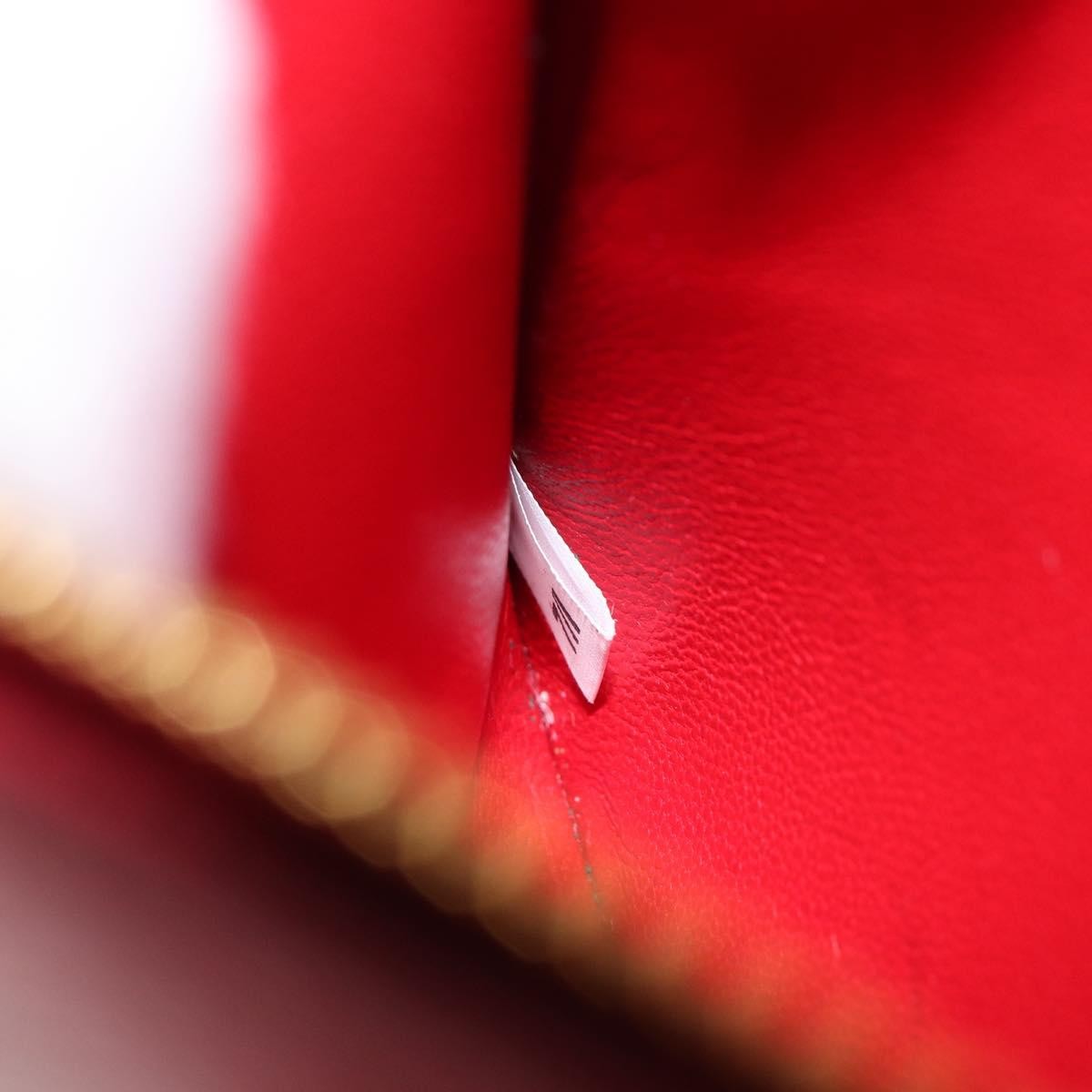 Prada Bow Wallet On Strap Saffiano Leather Red Leather Crossbody Bag Bag (Pre-Owned)