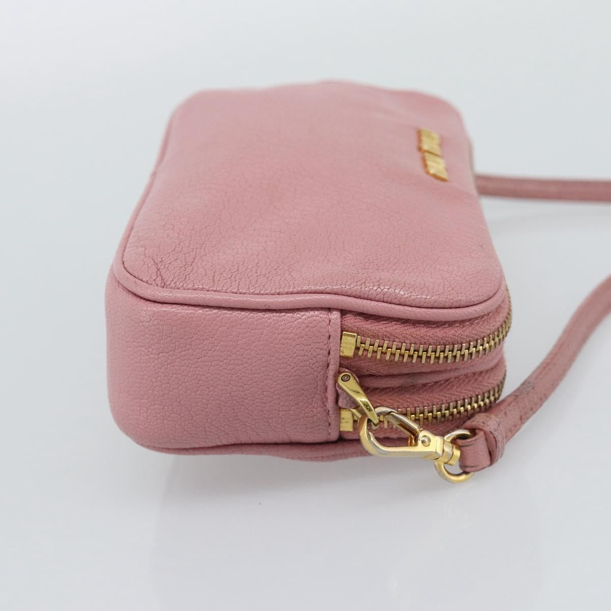Miu Miu Vintage Leather Pink Leather Handbag (Pre-Owned)