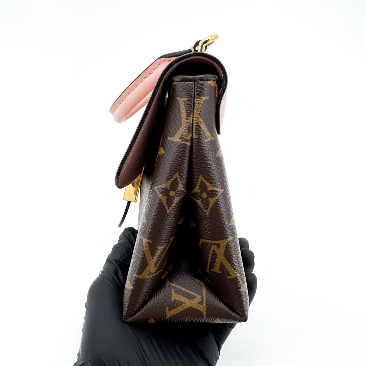 Louis Vuitton Braided Handle Locky Monogram Canvas With Leather Brown Canvas Handbag (Pre-Owned)