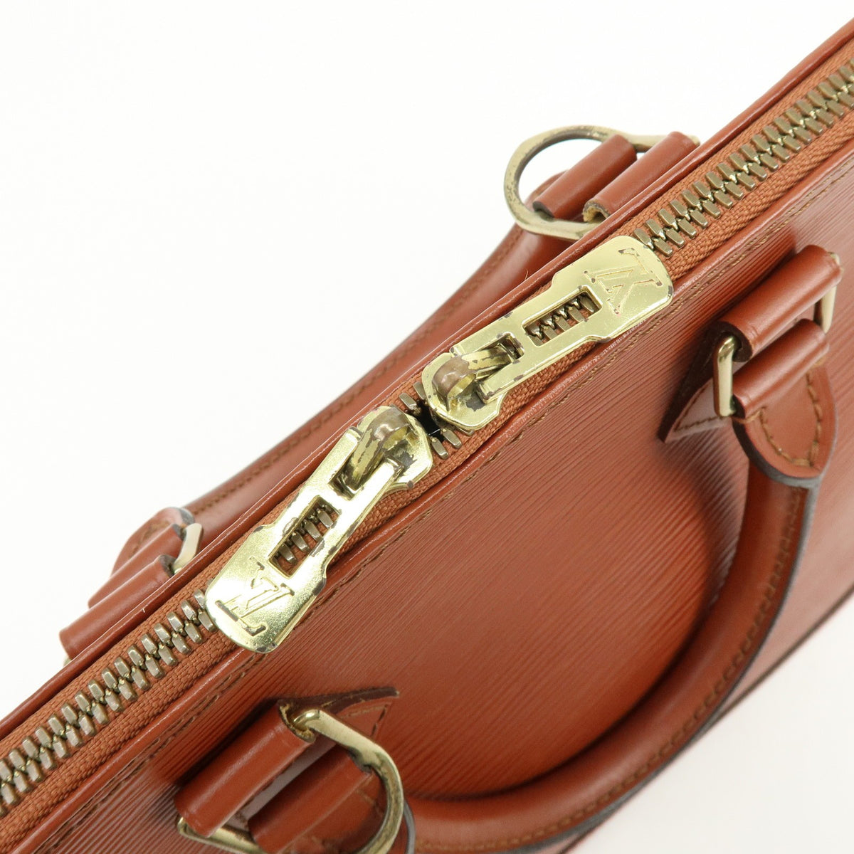 Louis Vuitton Alma Epi Leather Brown Leather Handbag (Pre-Owned)